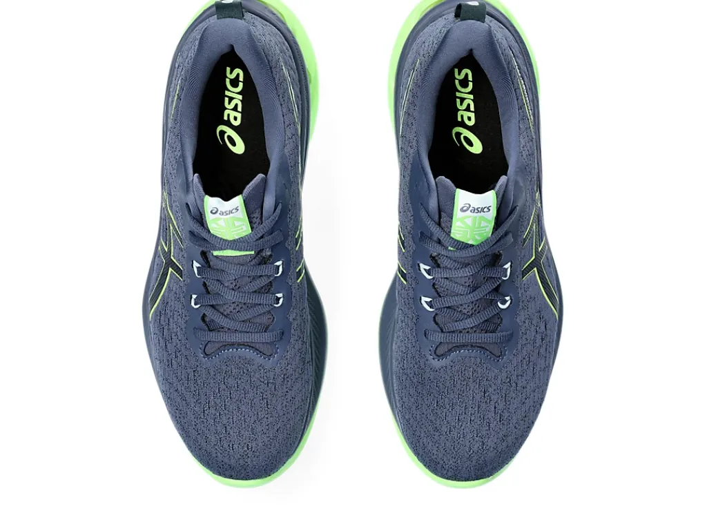 Run faster|Hardloopschoenen>ASICS GEL-KINSEI MAX Thunder Blue/Electric Lime