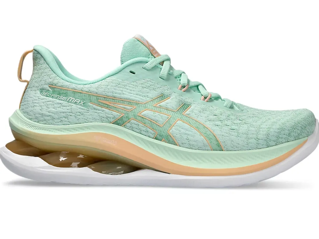 Run faster|Hardloopschoenen>ASICS GEL-KINSEI MAX Mint Tint/Apricot Crush
