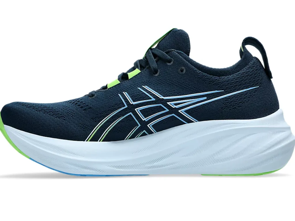 Hardloopschoenen|Hardlopen>ASICS GEL-NIMBUS 26 French Blue/Electric Lime