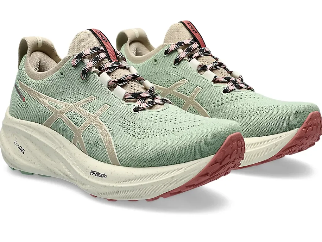 GEL-NIMBUS™|Hardloopschoenen>ASICS GEL-NIMBUS 26 TR Nature Bathing/Rose Rougue