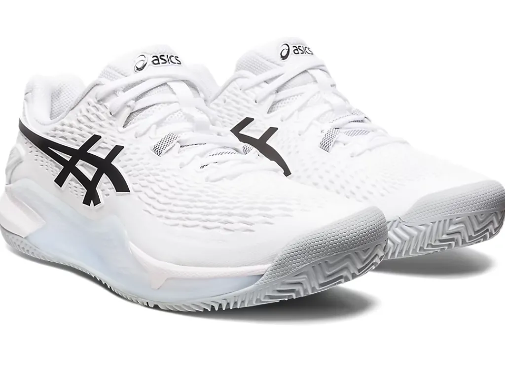 GEL-RESOLUTION™|Tennisschoenen>ASICS GEL-RESOLUTION 9 CLAY White/Black