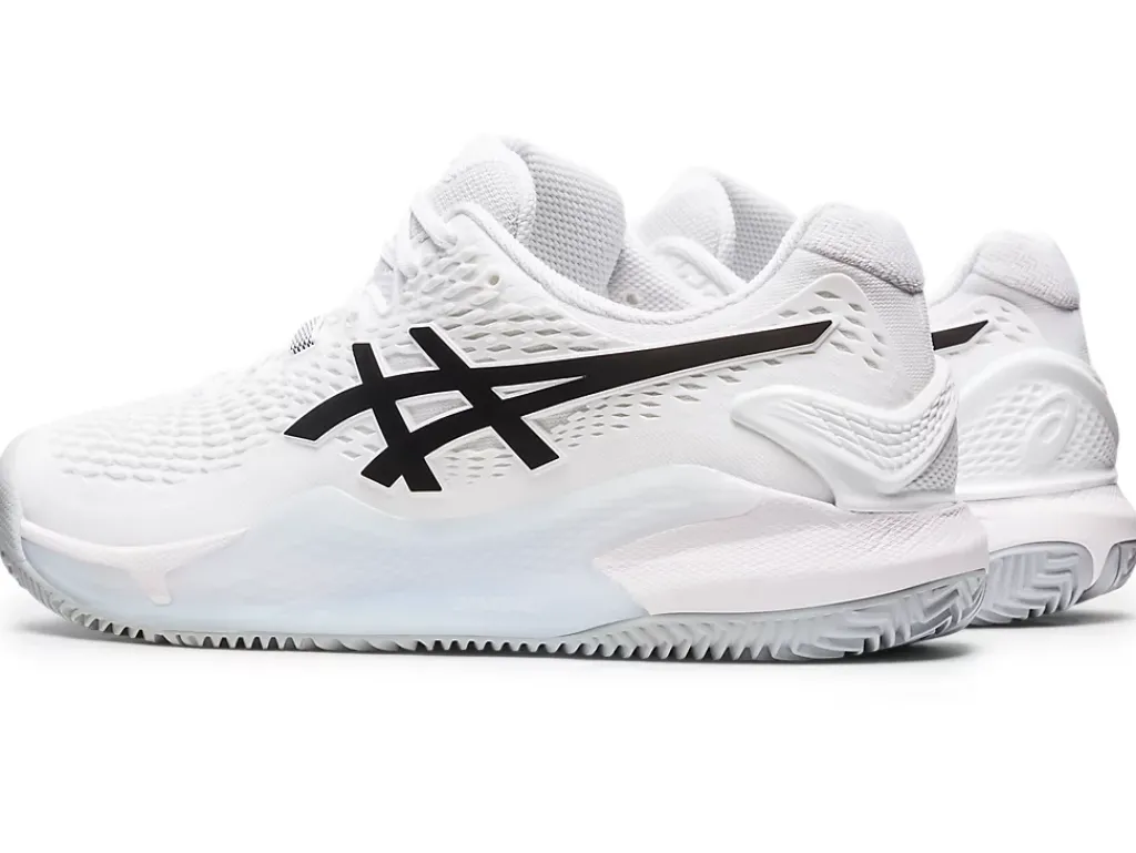 GEL-RESOLUTION™|Tennisschoenen>ASICS GEL-RESOLUTION 9 CLAY White/Black