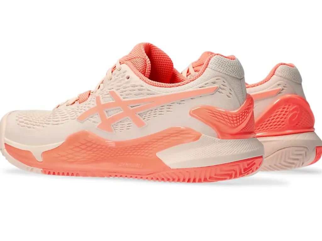 GEL-RESOLUTION™|Tennisschoenen>ASICS GEL-RESOLUTION 9 CLAY Pearl Pink/Sun Coral