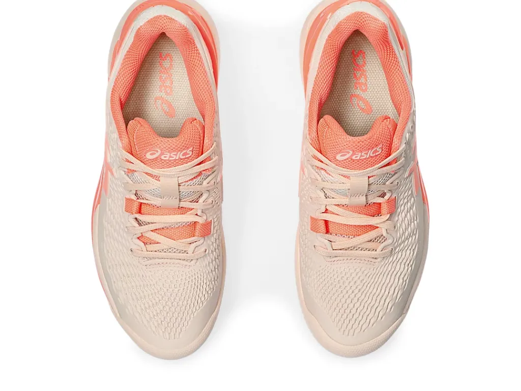 GEL-RESOLUTION™|Tennisschoenen>ASICS GEL-RESOLUTION 9 CLAY Pearl Pink/Sun Coral