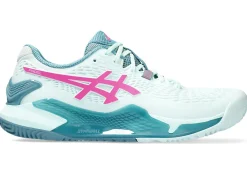 Padel|Padel>ASICS GEL-RESOLUTION 9 PADEL Soothing Sea/Hot Pink