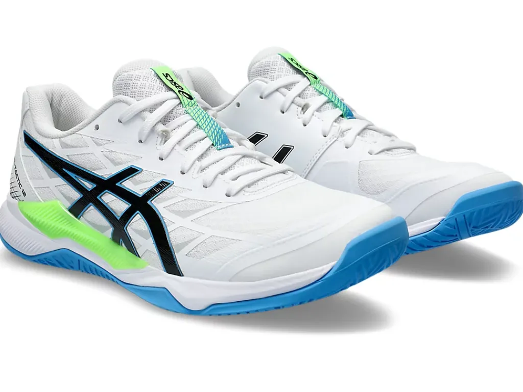 Squash & badminton|Handbal>ASICS GEL-TACTIC 12 White/Lime Burst