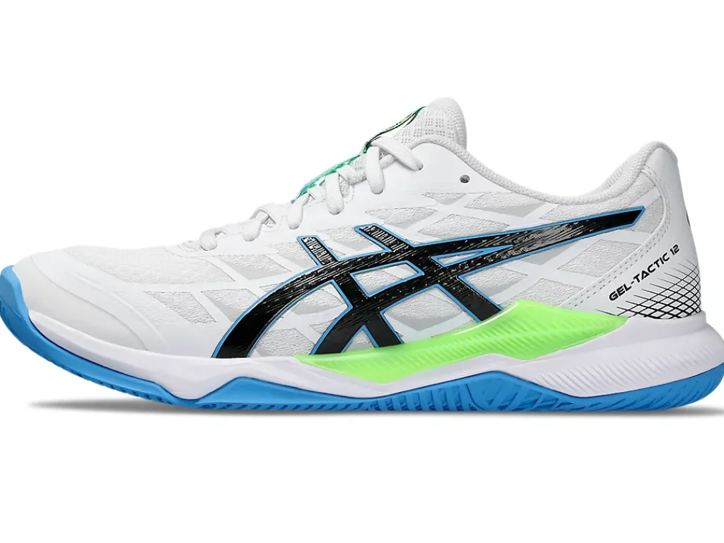 Squash & badminton|Handbal>ASICS GEL-TACTIC 12 White/Lime Burst