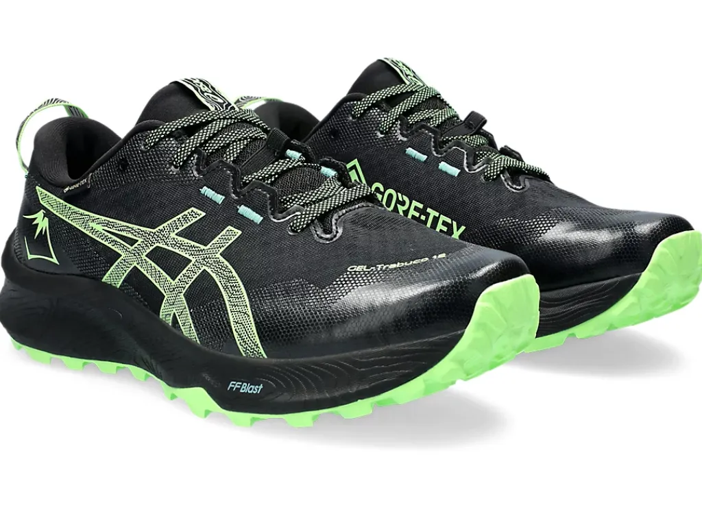 GEL-TRABUCO™|Trail running>ASICS GEL-TRABUCO 12 GTX Black/Illuminate Green