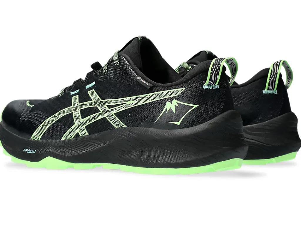 GEL-TRABUCO™|Trail running>ASICS GEL-TRABUCO 12 GTX Black/Illuminate Green