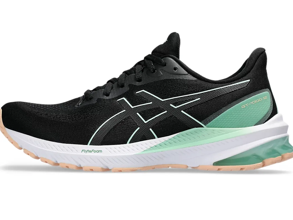 GT-1000™|Hardloopschoenen>ASICS GT-1000 12 Black/Mint Tint