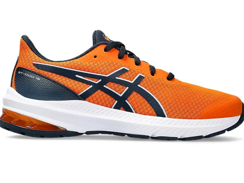 GT-1000™|Hardloopschoenen>ASICS GT-1000 12 GS Bright Orange/French Blue