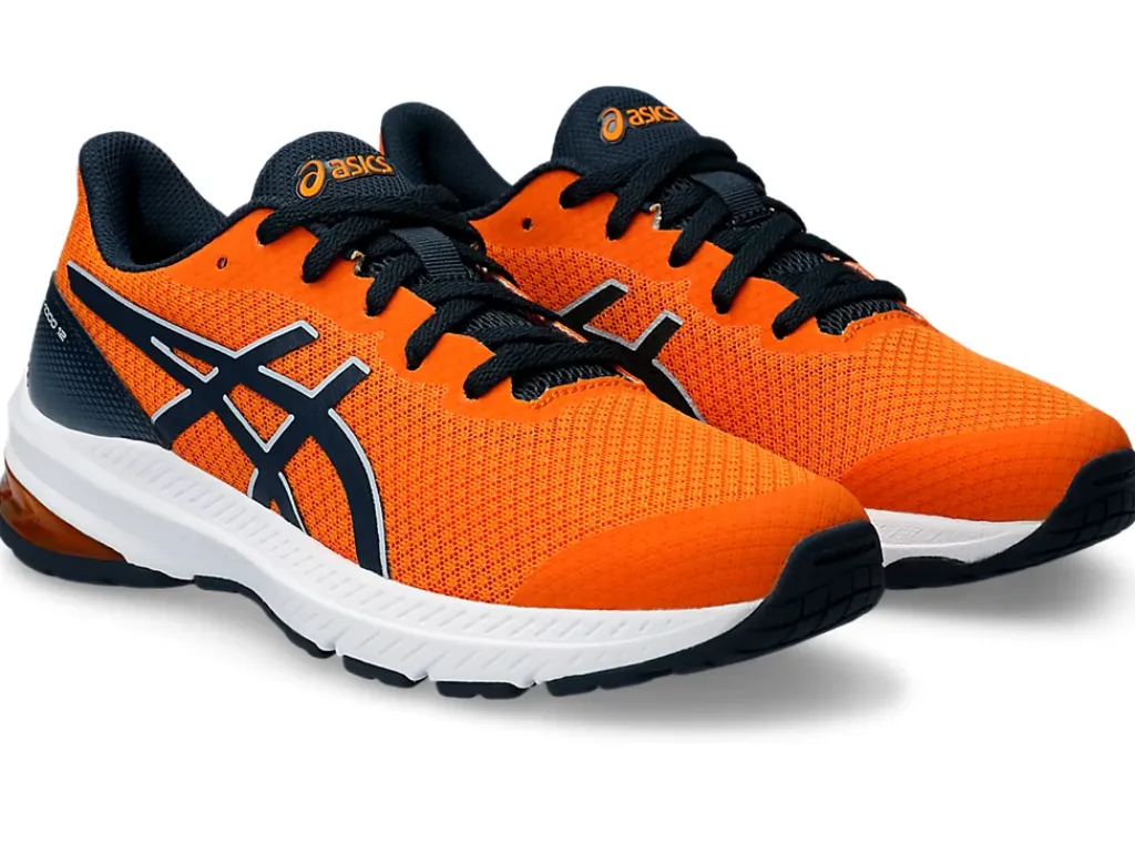 GT-1000™|Hardloopschoenen>ASICS GT-1000 12 GS Bright Orange/French Blue