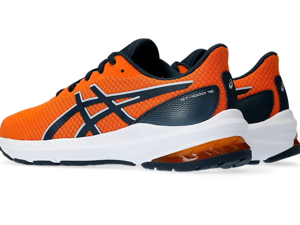 GT-1000™|Hardloopschoenen>ASICS GT-1000 12 GS Bright Orange/French Blue