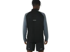 Kleding|Jassen en vesten>ASICS ICON LS 1/2 ZIP Performance Black/Carrier Grey