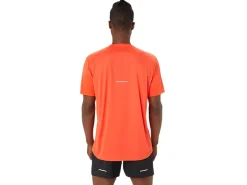 Kleding|Hardlopen>ASICS ICON SS TOP True Red/Sunrise Red