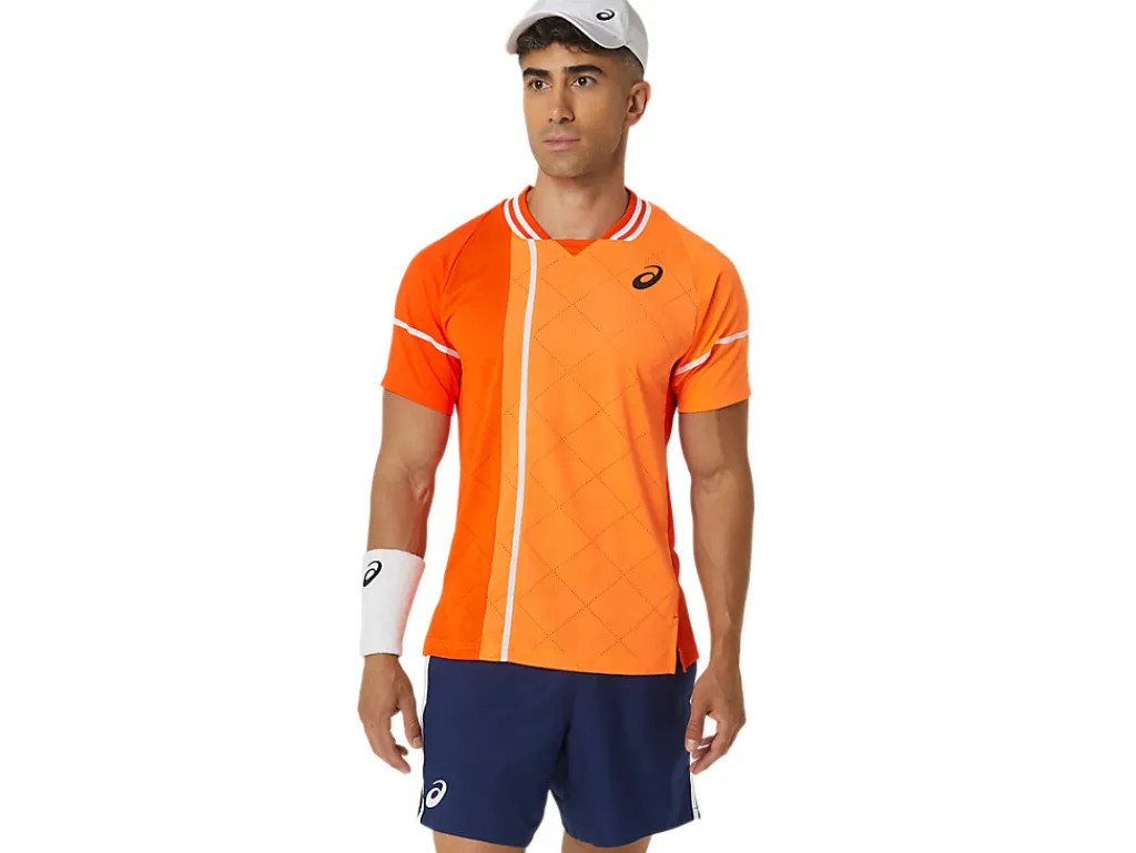 Kleding|Shirts met korte mouwen>ASICS MEN MATCH ACTIBREEZE SS TOP Koi