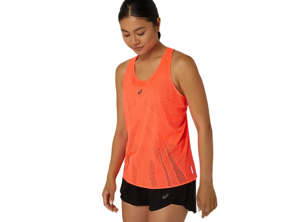 Kleding|Hardlopen>ASICS METARUN TANK Sunrise Red