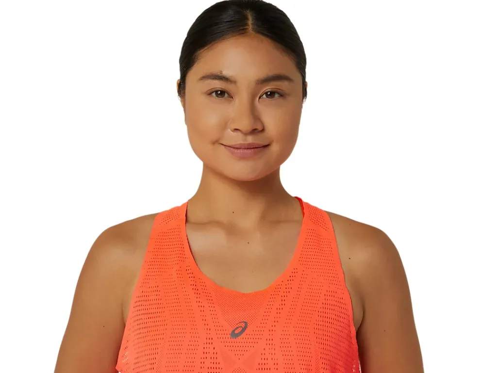 Kleding|Hardlopen>ASICS METARUN TANK Sunrise Red