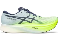 Run faster|METASPEED™>ASICS METASPEED SKY+ Hazard Green/Sky