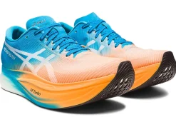 Run faster|METASPEED™>ASICS METASPEED SKY+ Orange Pop/Island Blue