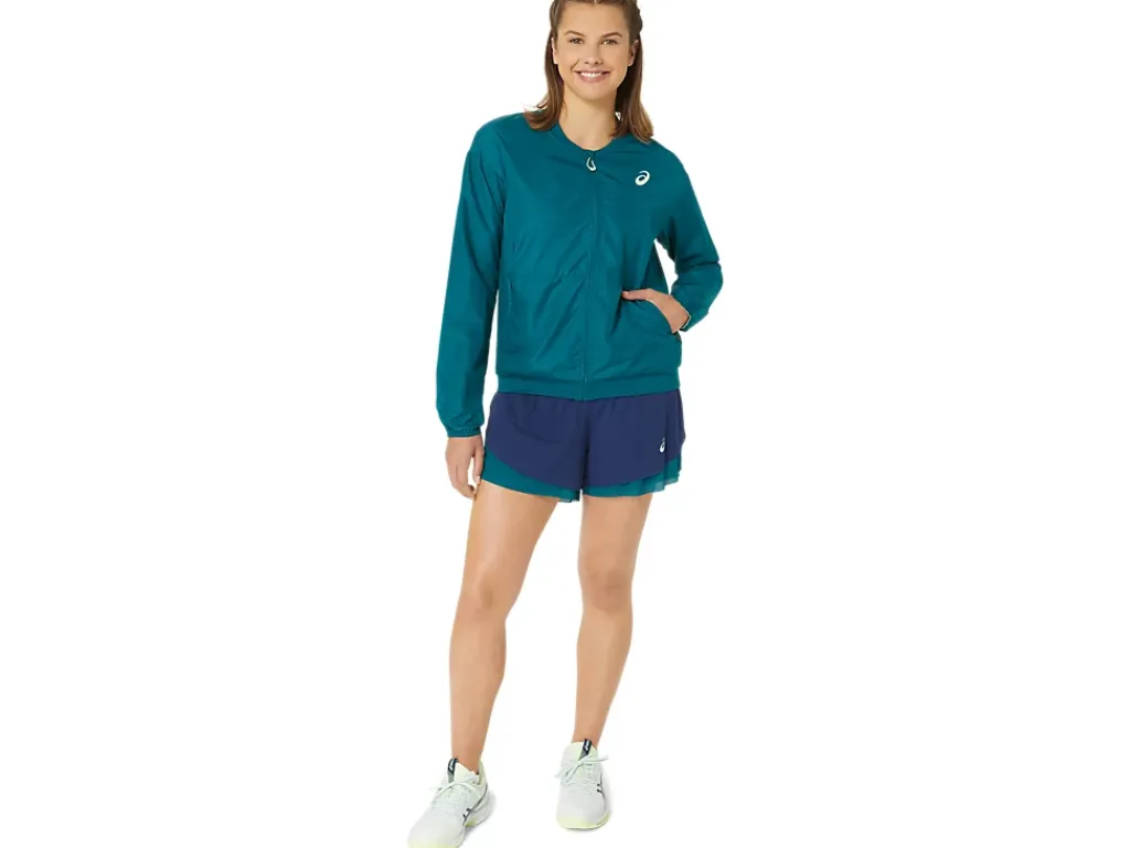 Kleding|Jassen en vesten>ASICS NAGINO TENNIS BOMBER JACKET Rich Teal