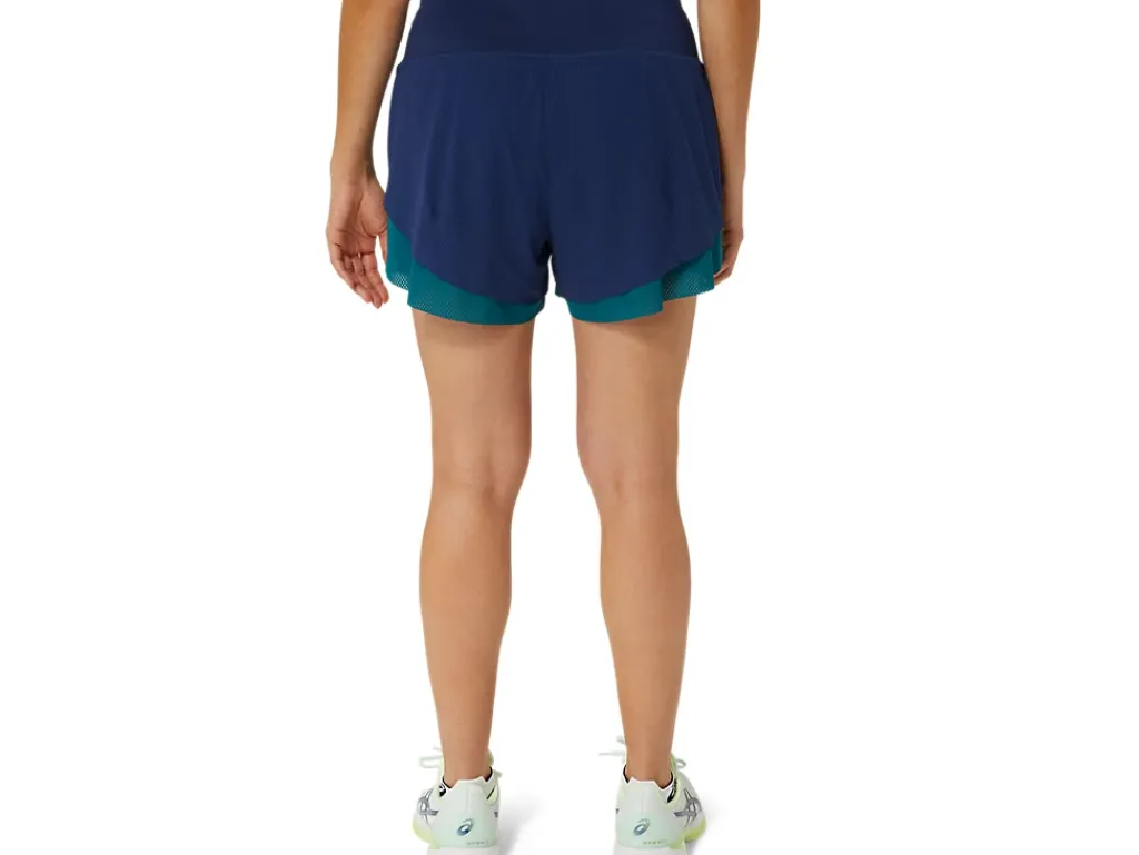 Kleding|Shorts>ASICS NAGINO TENNIS 3.5IN 2-N-1 LAYER SHORT Blue Expanse/Rich Teal