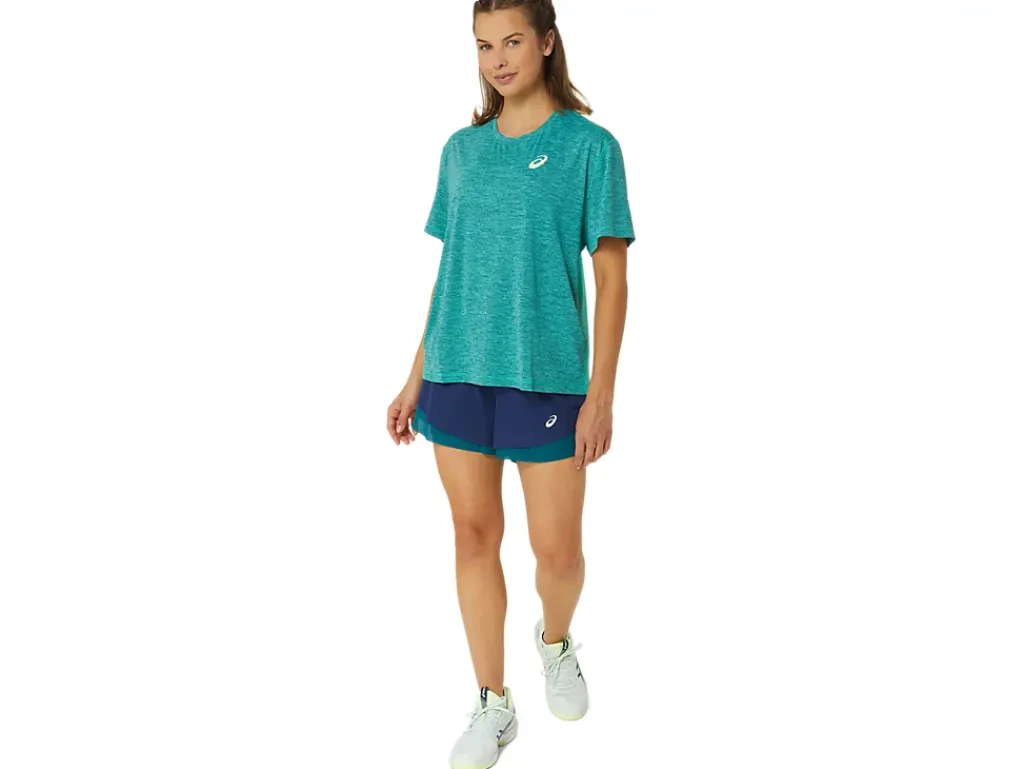 Kleding|Shorts>ASICS NAGINO TENNIS 3.5IN 2-N-1 LAYER SHORT Blue Expanse/Rich Teal