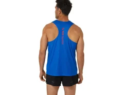 Kleding|Hardlopen>ASICS NATIONS RUN SINGLET Blue