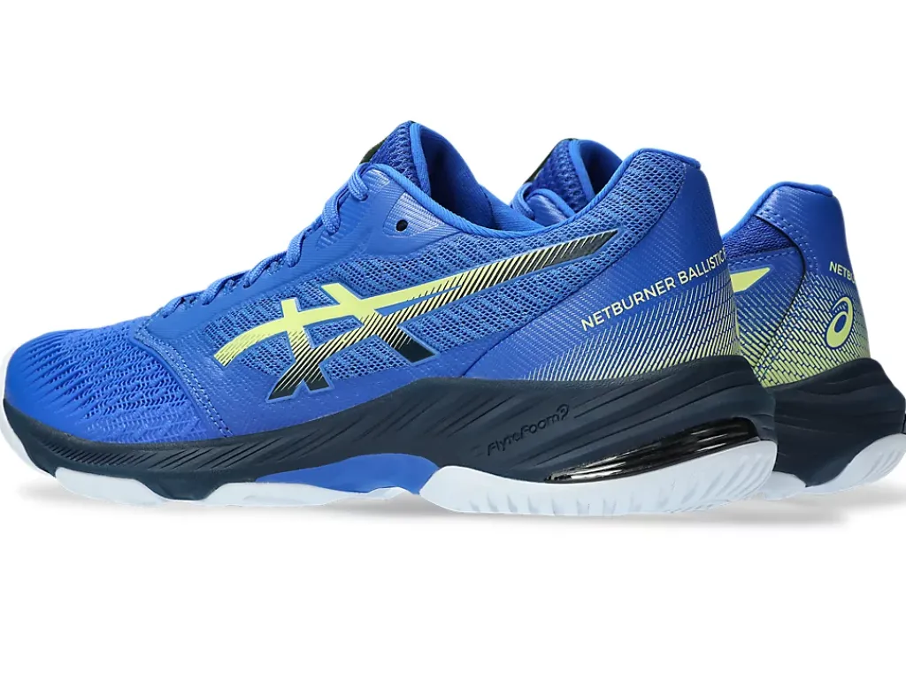 Netbal|Squash & badminton>ASICS NETBURNER BALLISTIC FF 3 Illusion Blue/Glow Yellow