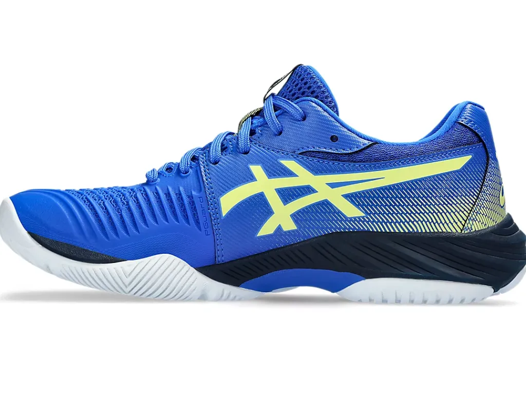 Netbal|Squash & badminton>ASICS NETBURNER BALLISTIC FF 3 Illusion Blue/Glow Yellow