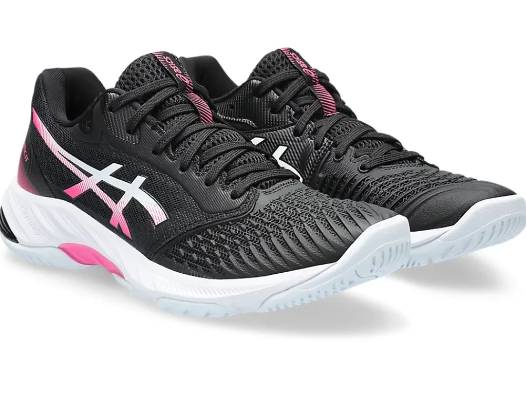 Netbal|Squash & badminton>ASICS NETBURNER BALLISTIC FF 3 Black/Hot Pink
