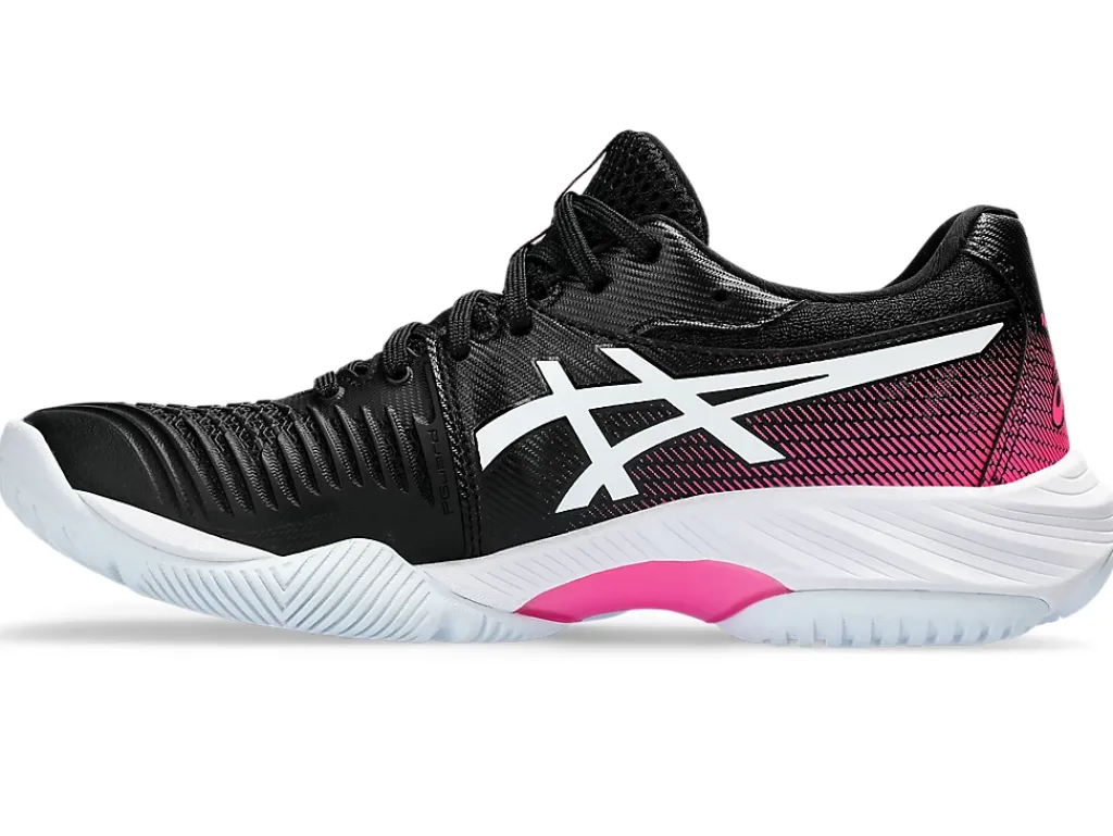 Netbal|Squash & badminton>ASICS NETBURNER BALLISTIC FF 3 Black/Hot Pink