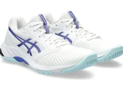 Netbal|Squash & badminton>ASICS NETBURNER BALLISTIC FF 3 White/Blue Violet