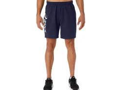 Shorts|Broeken>ASICS OMEGA 7IN SHORT Peacoat/Brilliant White