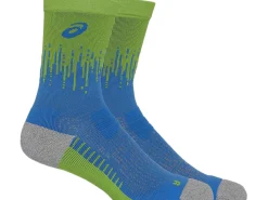 Kleding|Hardlopen>ASICS PERFORMANCE RUN SOCK CREW Waterscape/Electric Lime