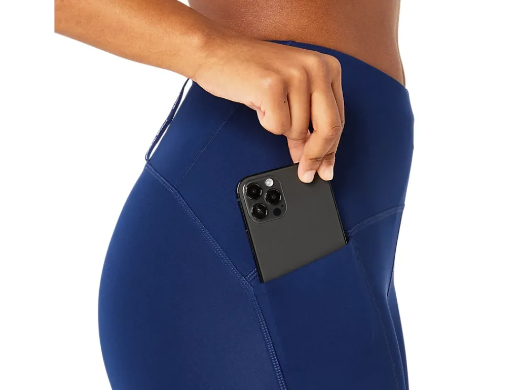 Kleding|Hardlopen>ASICS ROAD HIGH WAIST CAPRI TIGHT Blue Expanse