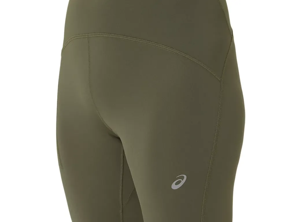 Kleding|Hardlopen>ASICS ROAD HIGH WAIST TIGHT Mantle Green