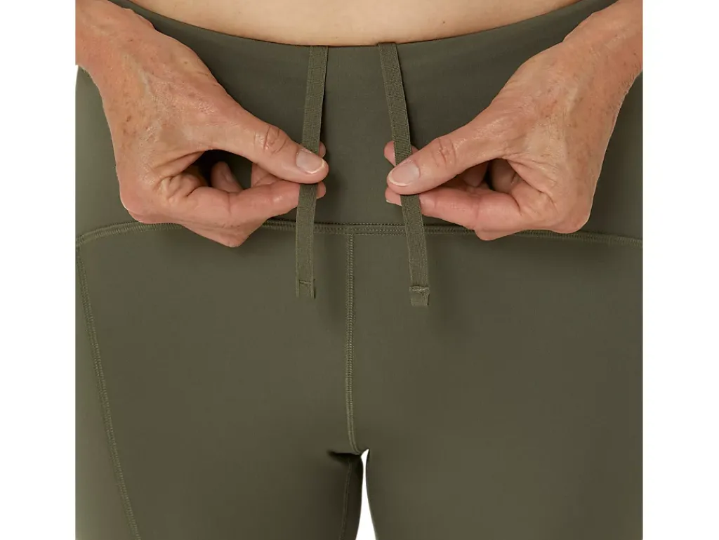 Kleding|Hardlopen>ASICS ROAD HIGH WAIST TIGHT Mantle Green