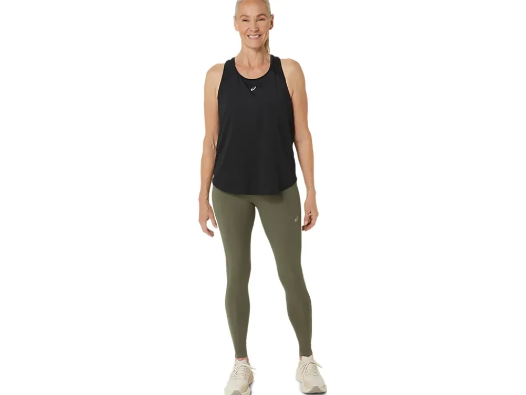 Kleding|Hardlopen>ASICS ROAD HIGH WAIST TIGHT Mantle Green