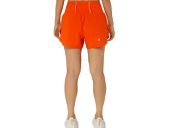 Kleding|Hardlopen>ASICS ROAD 3.5IN SHORT Koi