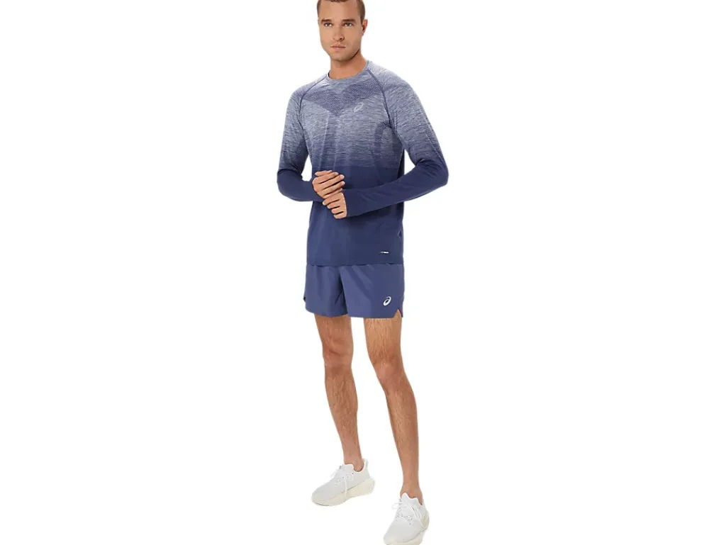 Kleding|Hardlopen>ASICS ROAD 5IN SHORT Thunder Blue