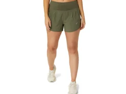 Kleding|Hardlopen>ASICS ROAD 3.5IN SHORT Mantle Green