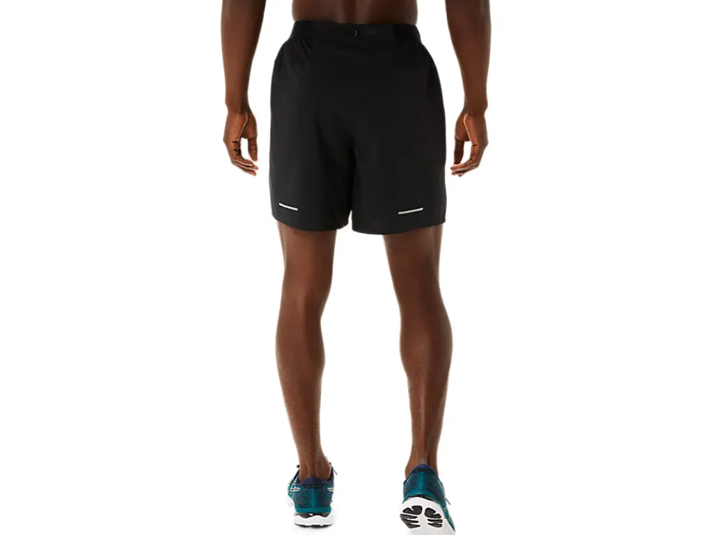 Kleding|Hardlopen>ASICS ROAD 2-N-1 7IN SHORT Performance Black/Carrier Grey