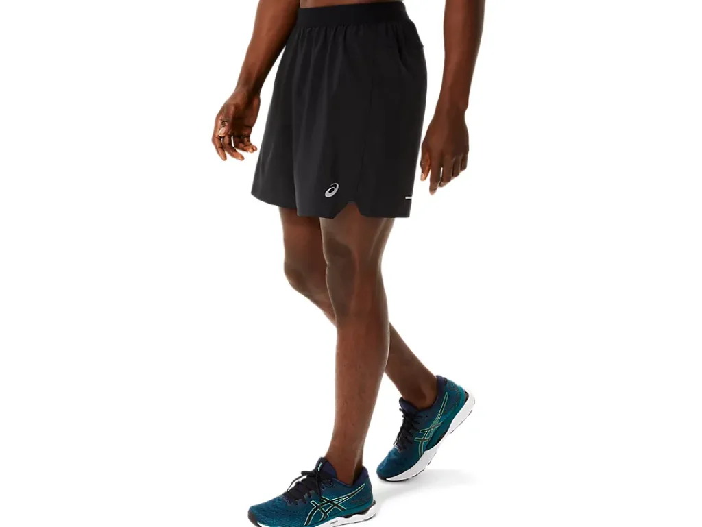 Kleding|Hardlopen>ASICS ROAD 2-N-1 7IN SHORT Performance Black/Carrier Grey