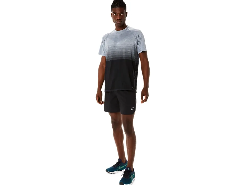 Kleding|Hardlopen>ASICS ROAD 2-N-1 7IN SHORT Performance Black/Carrier Grey