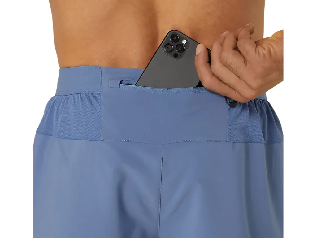 Kleding|Hardlopen>ASICS ROAD 2-N-1 5IN SHORT Denim Blue/Denim Blue