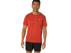 Kleding|Hardlopen>ASICS ROAD SS TOP True Red/Spice Latte