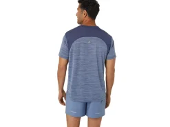 Kleding|Hardlopen>ASICS ROAD SS TOP Denim Blue/Thunder Blue