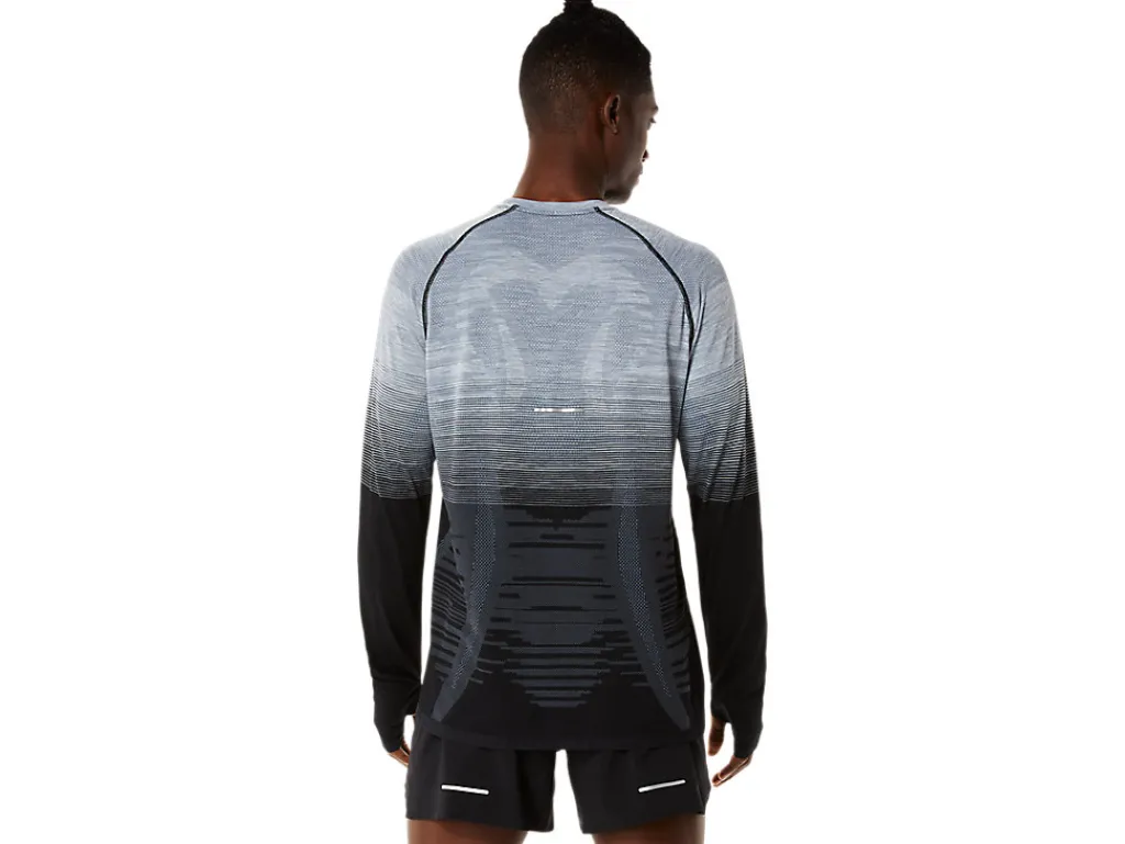 Kleding|Hardlopen>ASICS SEAMLESS LS TOP Performance Black/Carrier Grey
