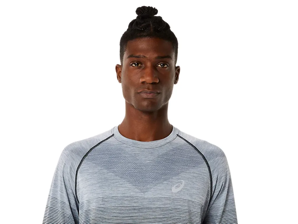 Kleding|Hardlopen>ASICS SEAMLESS LS TOP Performance Black/Carrier Grey